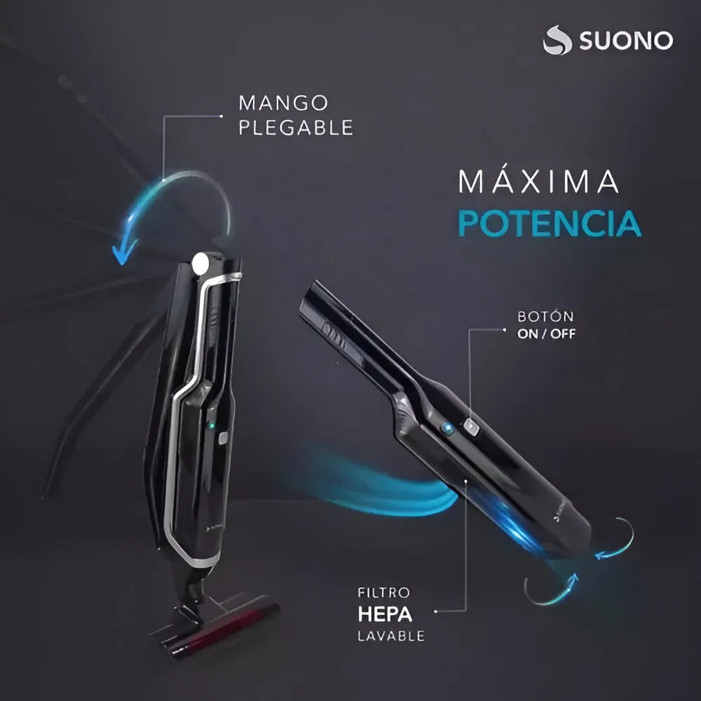 Aspiradora SUONO 2 en 1 c/mopa