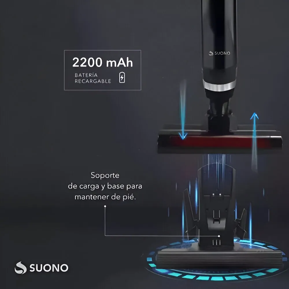 Aspiradora SUONO 2 en 1 c/mopa
