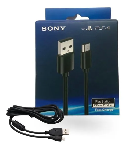 Cable de Carga Joystick PS4 USB a V8