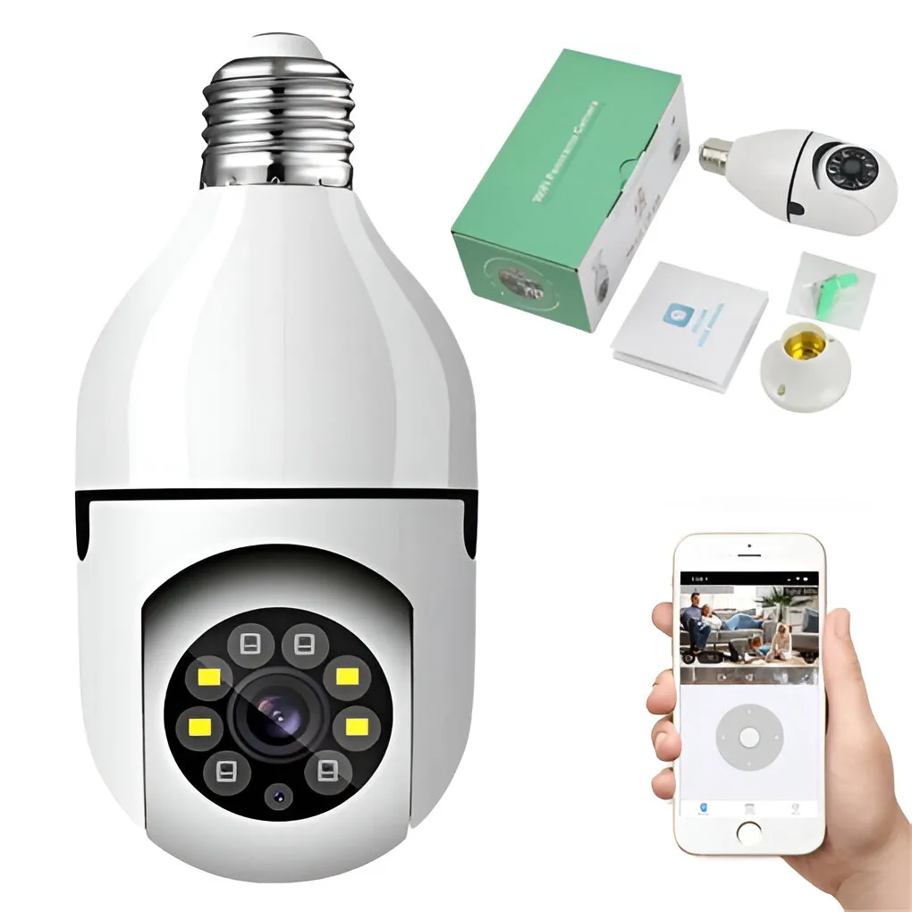 Foco Cámara Panoramica WIFI 360º Camara Foco IP WiFi PANORAMA HT-1010