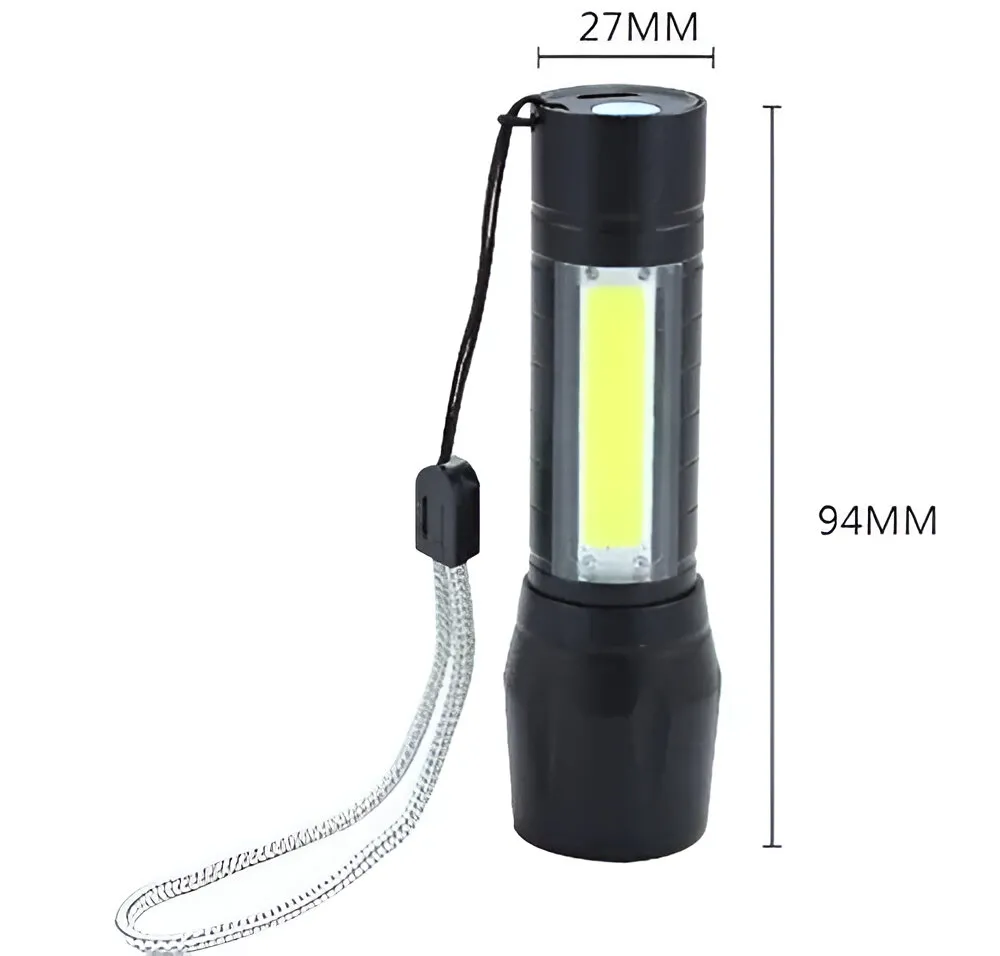 Linterna Chica Tactica c/ reflector lateral usb