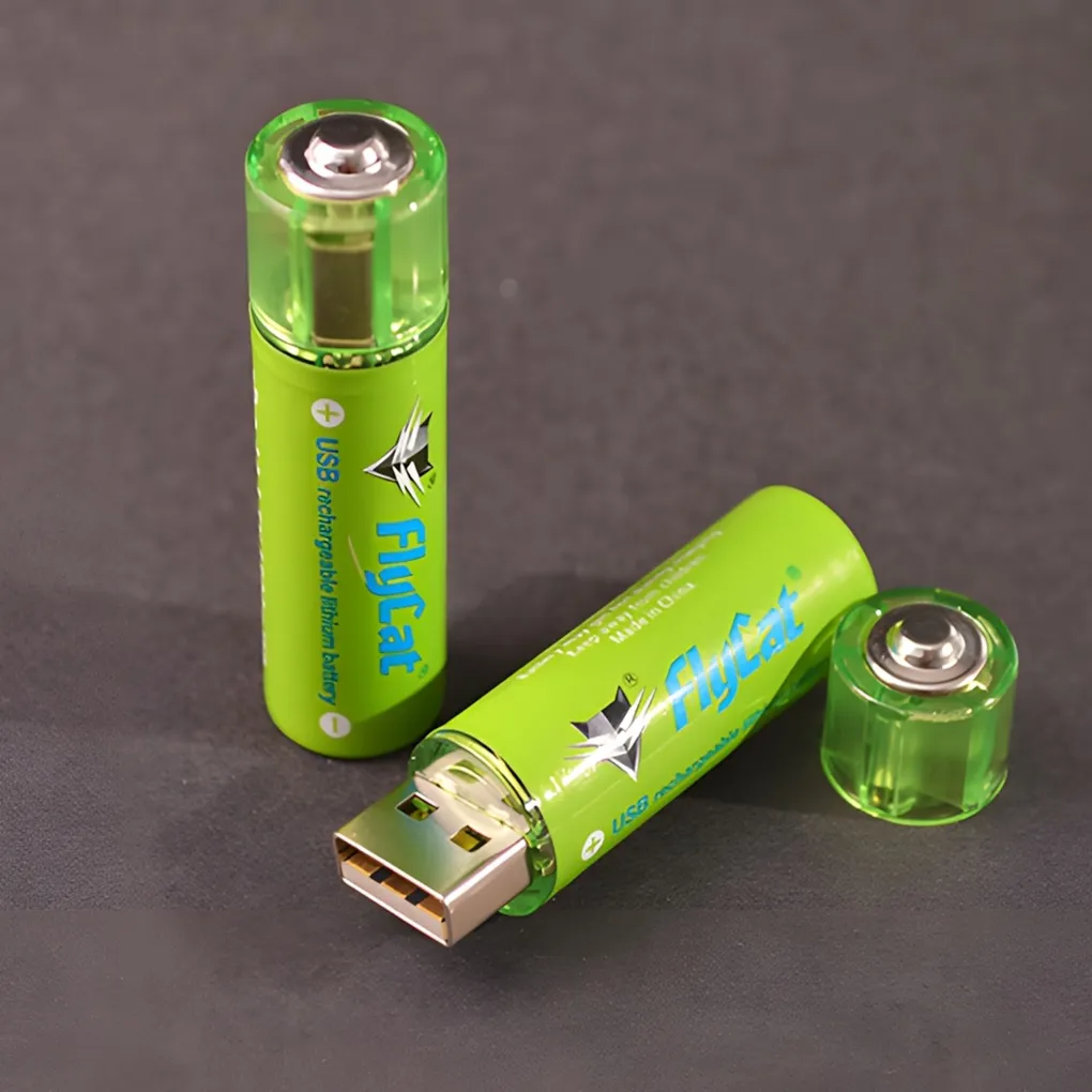 Pilas AA Recargables USB FLYCAT