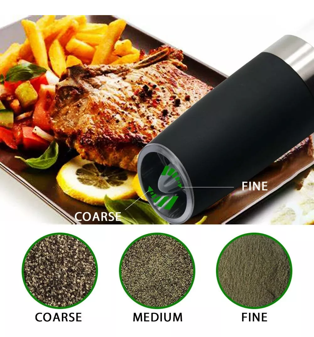 Pimentero Gravity Electric Salt y Pepper Mill 2 Pimentero Gravity Electric Salt y Pepper Mill