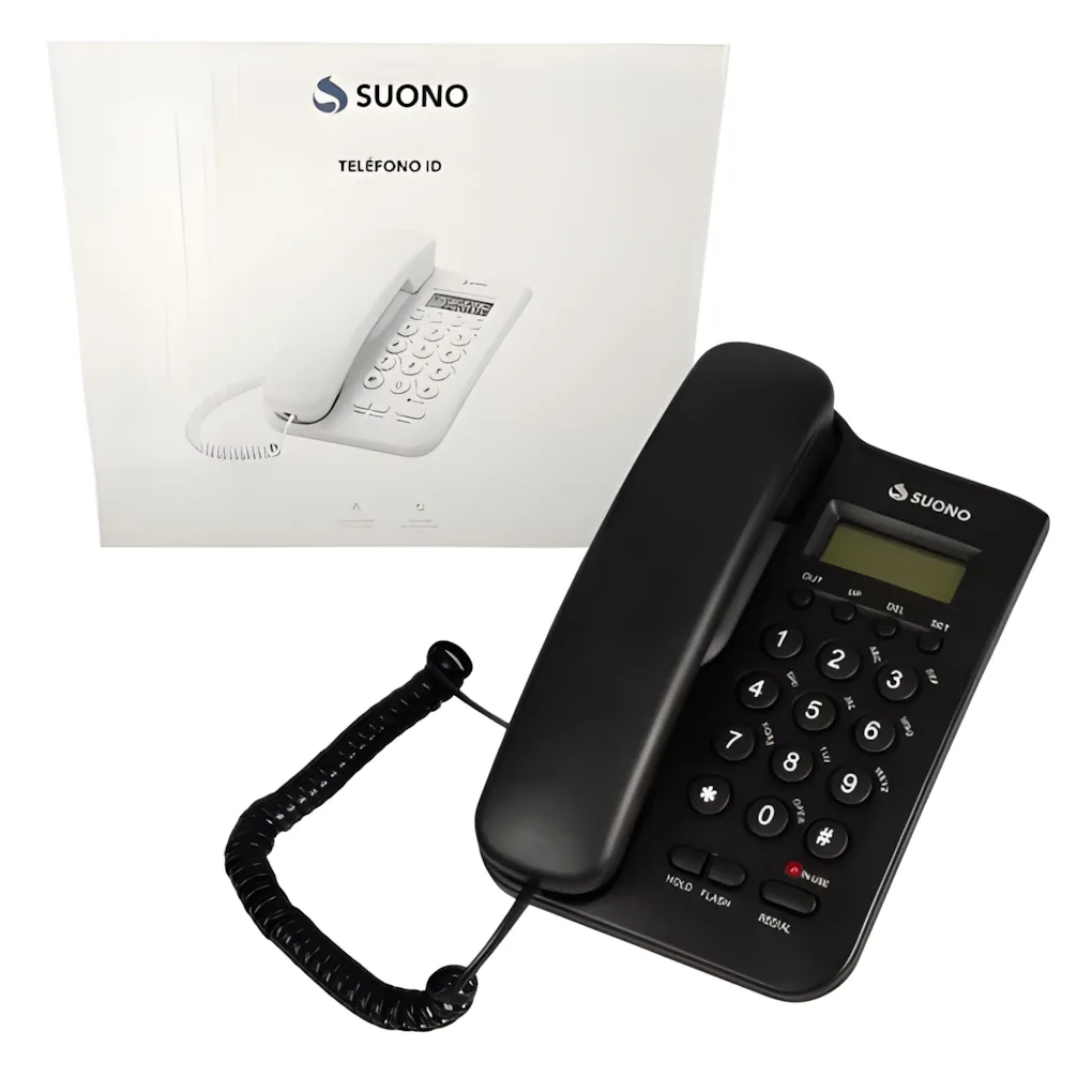 Teléfono Fijo Suono con Visor e ID de Llamadas