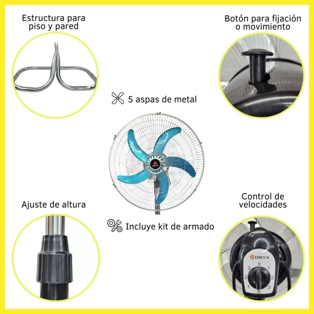 Ventilador 18″ 90W Oryx 3 en 1 IF318 1 Ventilador 18″ 90W Oryx 3 en 1 IF318