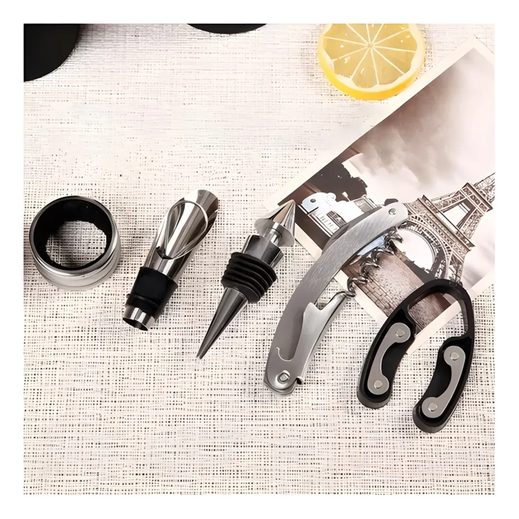 Kit Accesorios para Vino Estuche botella