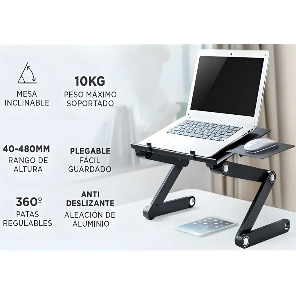 Mesa multifuncional para Laptop table T8 c/ cooler