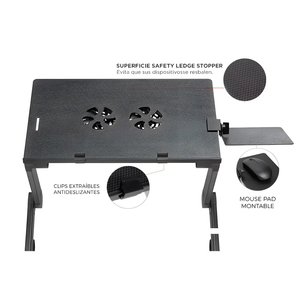 Mesa multifuncional para Laptop table T8 c/ cooler