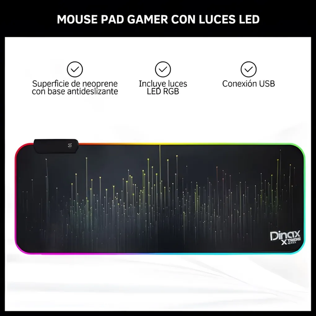 Mouse Pad Led Gamer MOPAX80