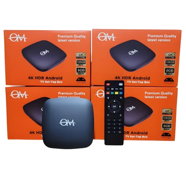 TV Box OM Premium Quality 4K D9 5G TV Box OM Premium Quality 4K D9 5G