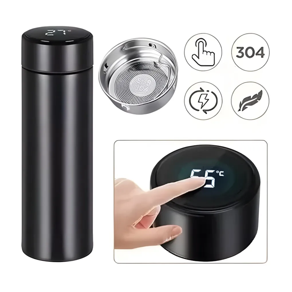 Botella Deportiva con Visor AR-500TC 1 Termo Botella Con Pantalla LED 500ML