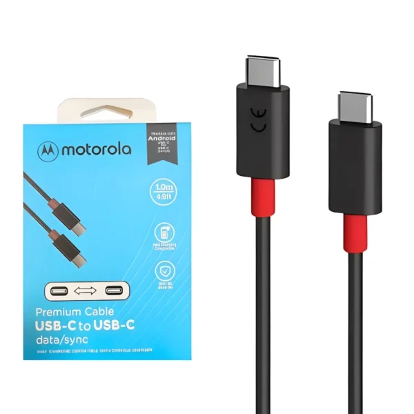 Cable Motorola Tipo C a Tipo C 1M 8K Cable Motorola Tipo C a Tipo C 1M 8K