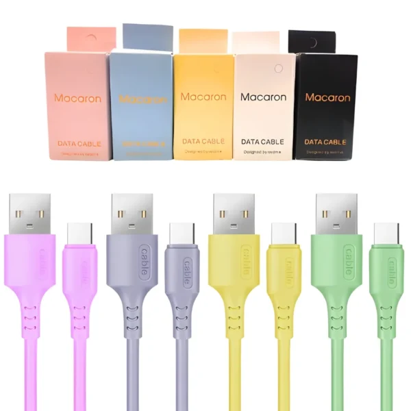 Cable USB Tipo C Macaron Realme Cable USB Tipo C Macaron Realme