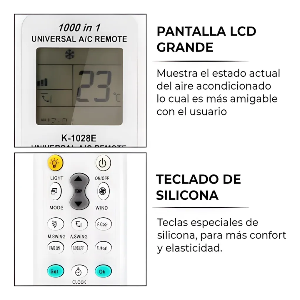 Control Remoto Aire Acondicionado KA-1028E