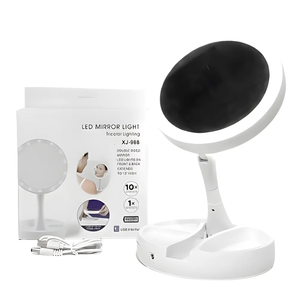 Espejo Led Base Plegable Zoom x2-x10 SUONO ACC0106