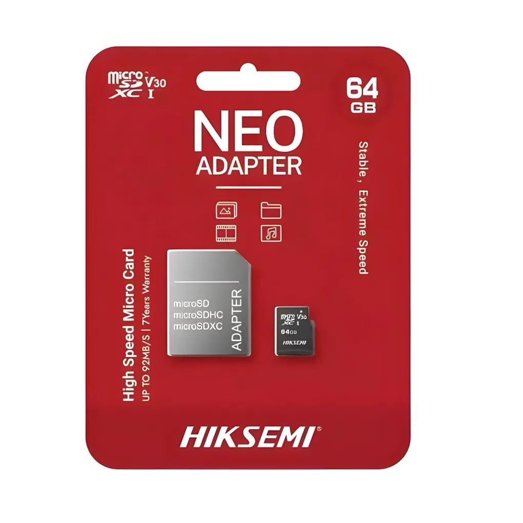 Micro sd 64gb Hiksemi Neo 92mb/s
