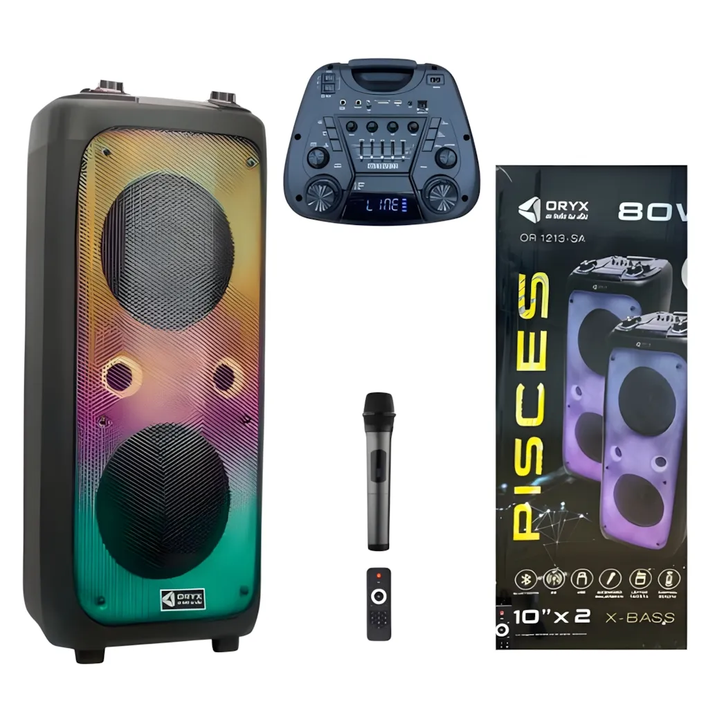 Parlante Bluetooth 2X10″ ORYX PISCES OR1213