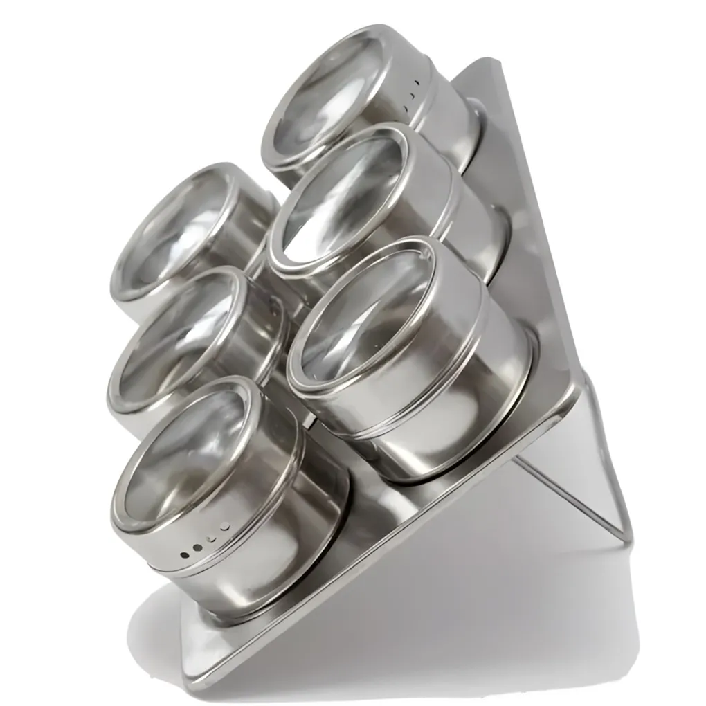 Especiero de Cocina x6Pcs STAINLESS STEEL CONDIMENT