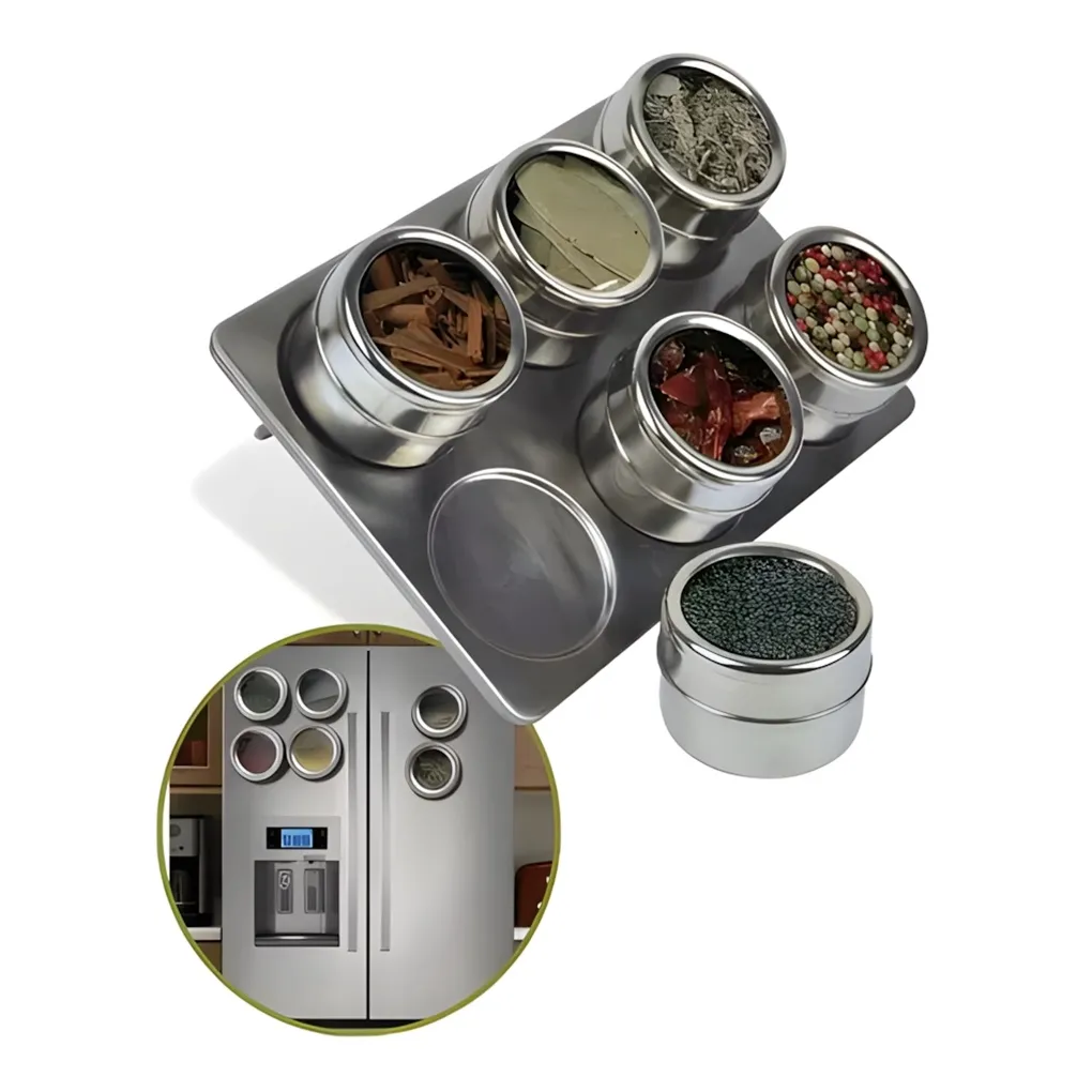 Especiero de Cocina x6Pcs STAINLESS STEEL CONDIMENT