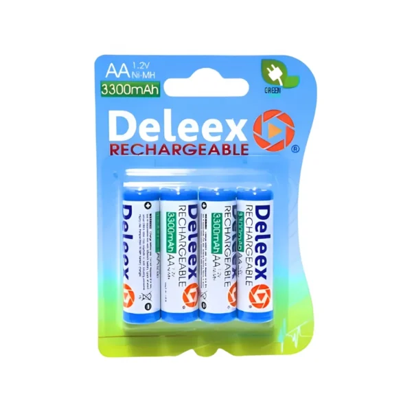 Pilas AA DELEEX Recargables pack x 4u Pilas AA DELEEX Recargables pack x 4u