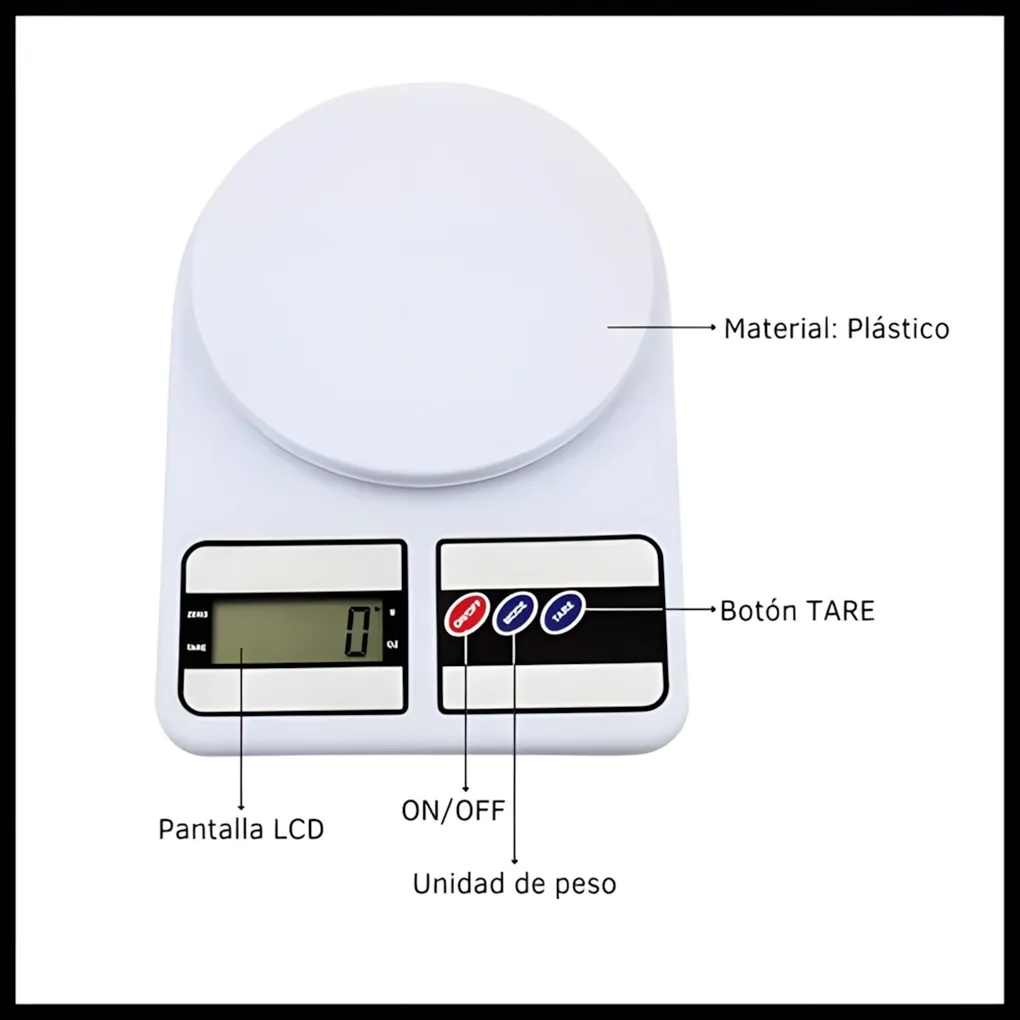 Balanza de Cocina Digital Con Bowl DINAX BALC02 3 Balanza de Cocina Digital Con Bowl DINAX BALC02