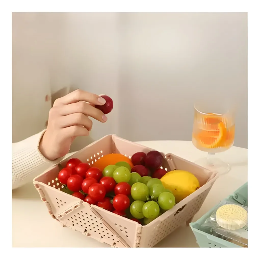 Canasto de Frutas Plegable Folding Basket D-513 1 Canasto de Frutas Plegable Folding Basket D-513