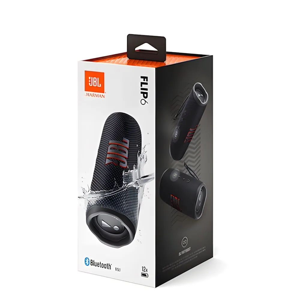 PARLANTE BLUETOOTH JBL FLIP 6 WATERPROOF NEGRO