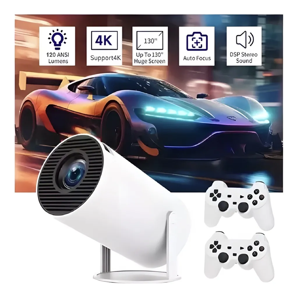 Proyector Smart con Consola Retro Incorporada