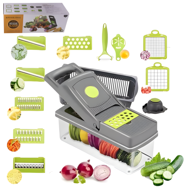 Rallador de Verdura VEGGIE Slicer 16 Piezas RAKA1 Rallador de Verdura VEGGIE Slicer 16 Piezas RAKA1