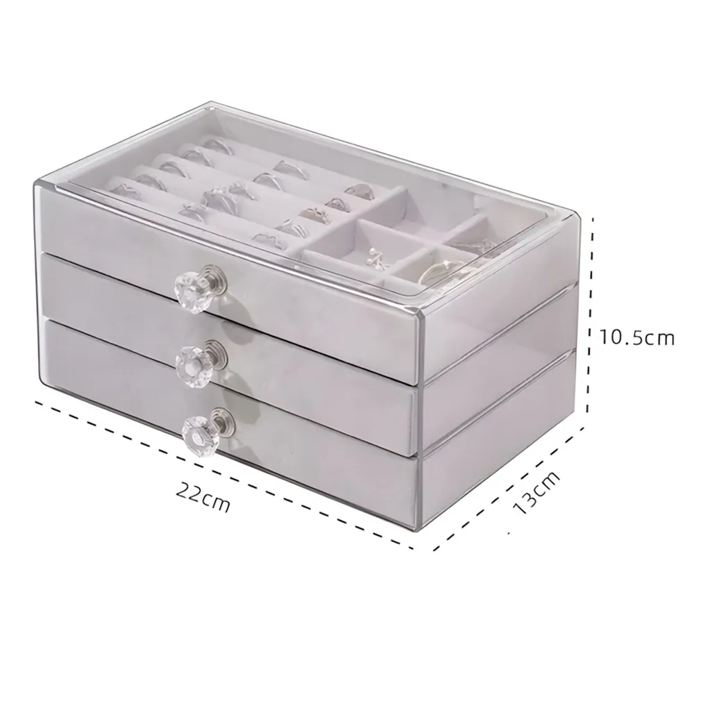 Caja de Almacenamiento de Joyas LD-1018 1 Caja de Almacenamiento de Joyas LD-1018