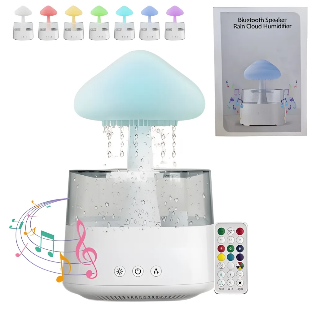 Humidificador Cascada Hongo Con Parlante LS-128