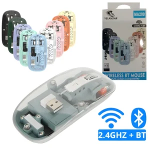 Mouse Inalambrico Recargable YELANDAR MA200