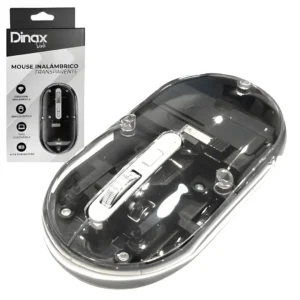 Mouse Inalámbrico Transparente RGB MOUIN65 Dinax
