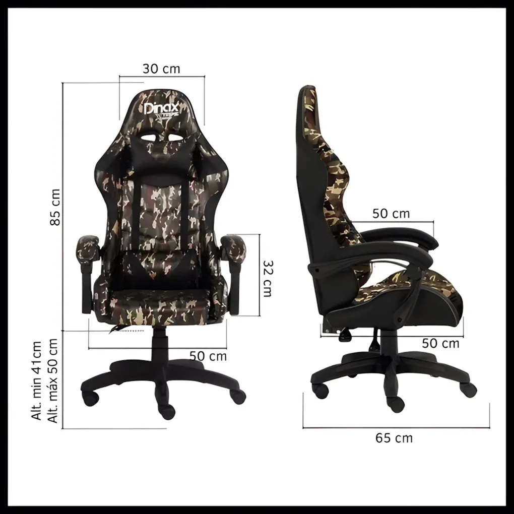 Silla Gamer DINAX 16KG 463TCA CAMUFLADA