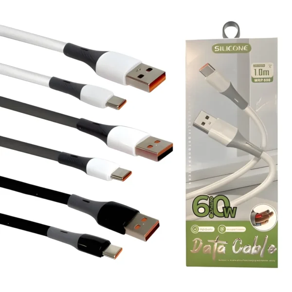 Cable Data Silicone 6W Tipo C 1M MRP699 Cable Data Silicone 6W Tipo C 1M MRP699
