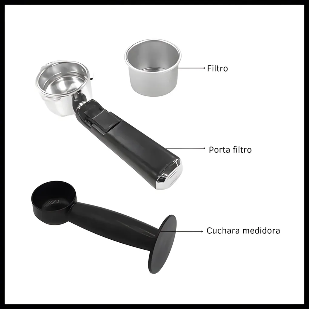 Cafetera Vintage Espresso 1200W BAR-CFE1200SL 2 Cafetera Vintage Espresso 1200W BAR-CFE1200SL