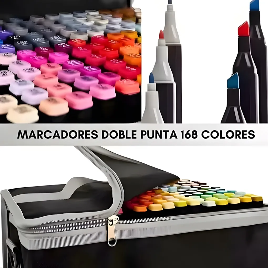 Felpas en Estuche Negro x 168PCS MRK-168
