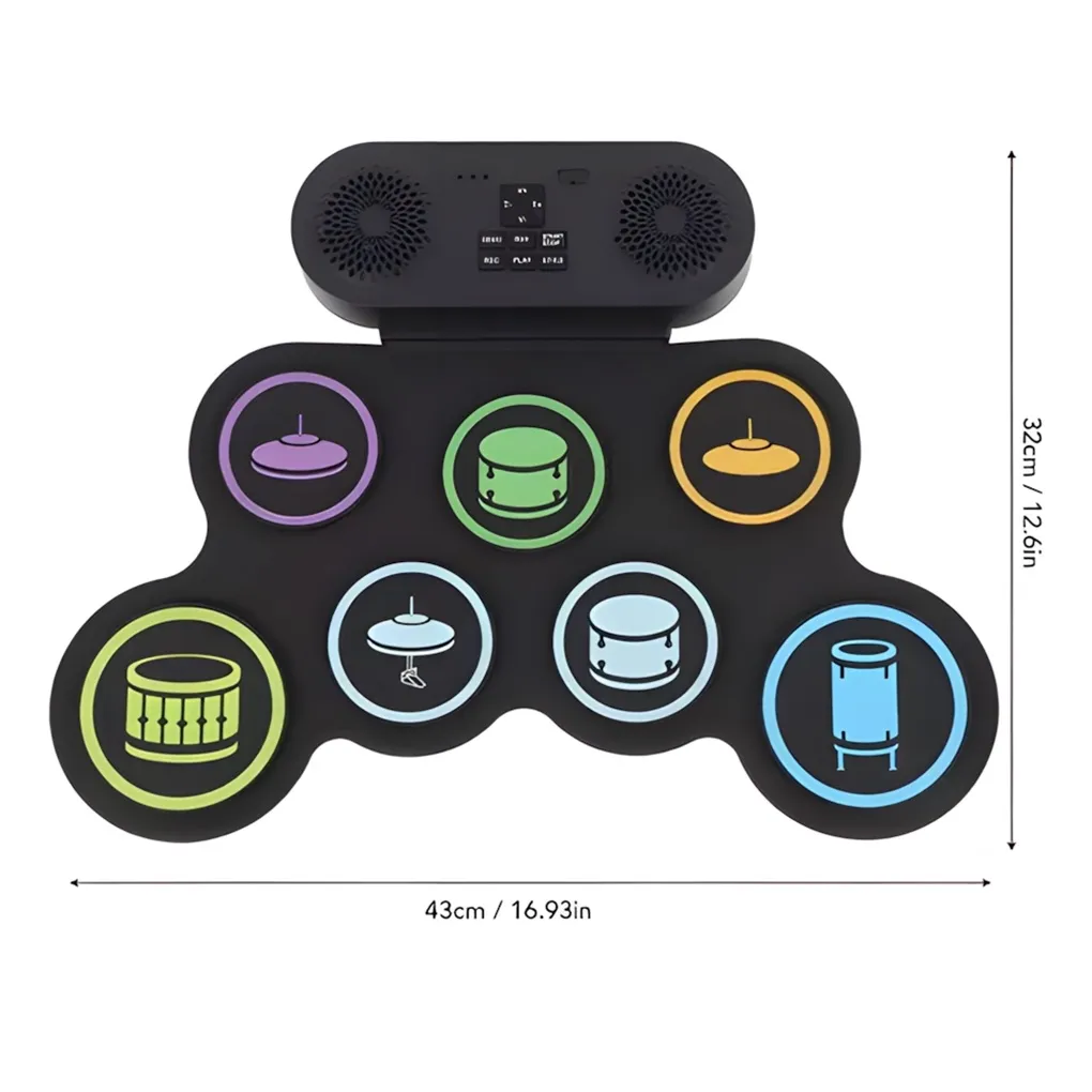 Mini Bateria Digital Con Parlante DRUM 1 Mini Bateria Digital Con Parlante DRUM