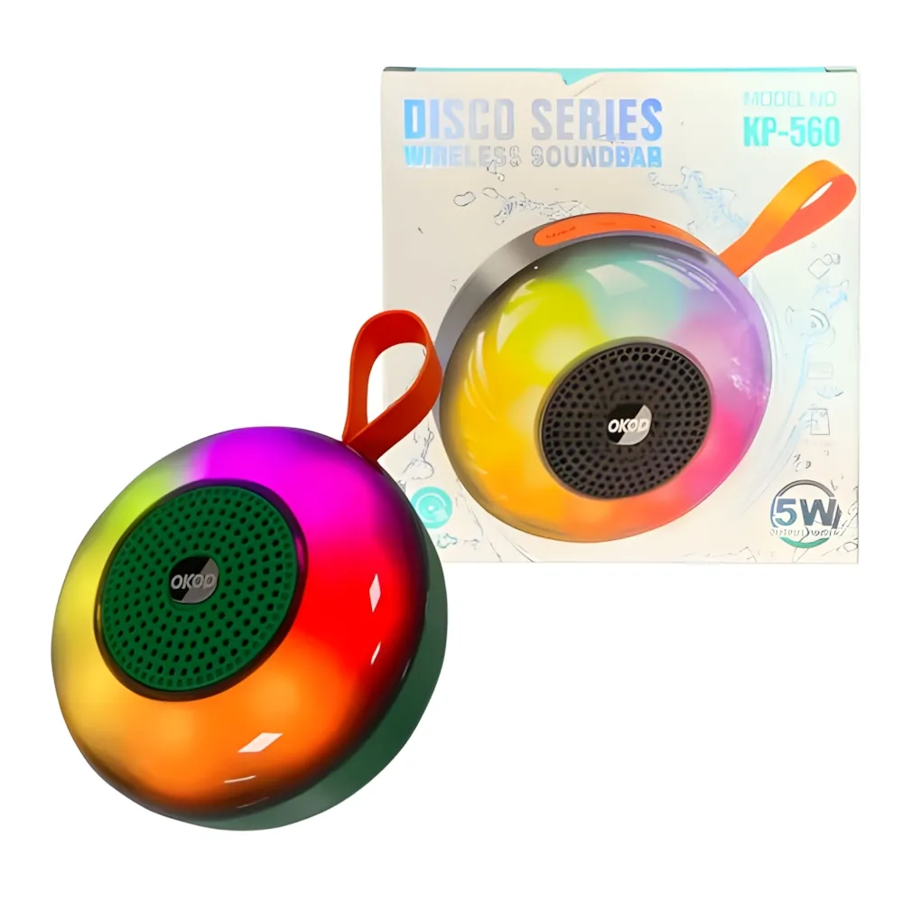 Parlante Bluetooth c luz 5W Circular KP-560 Parlante Bluetooth c luz 5W Circular KP-560