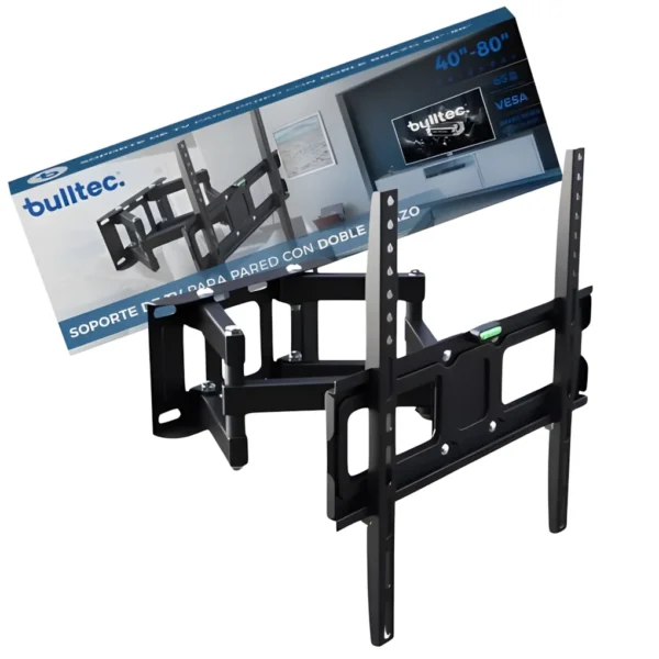 Soporte Para TV Doble Brazo 40″ a 80″ Pulgadas BULLTEC