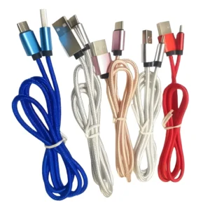 Cable USB a Tipo C 1M Mallado Colores surtidos (Suelto) Cable USB a Tipo C 1M Mallado Colores surtidos (Suelto)