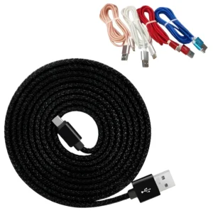 Cable USB a Tipo C 2 Metros Mallado (Suelto)
