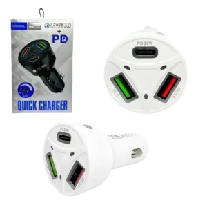 Cargador de auto quick charger 55W USB+PD