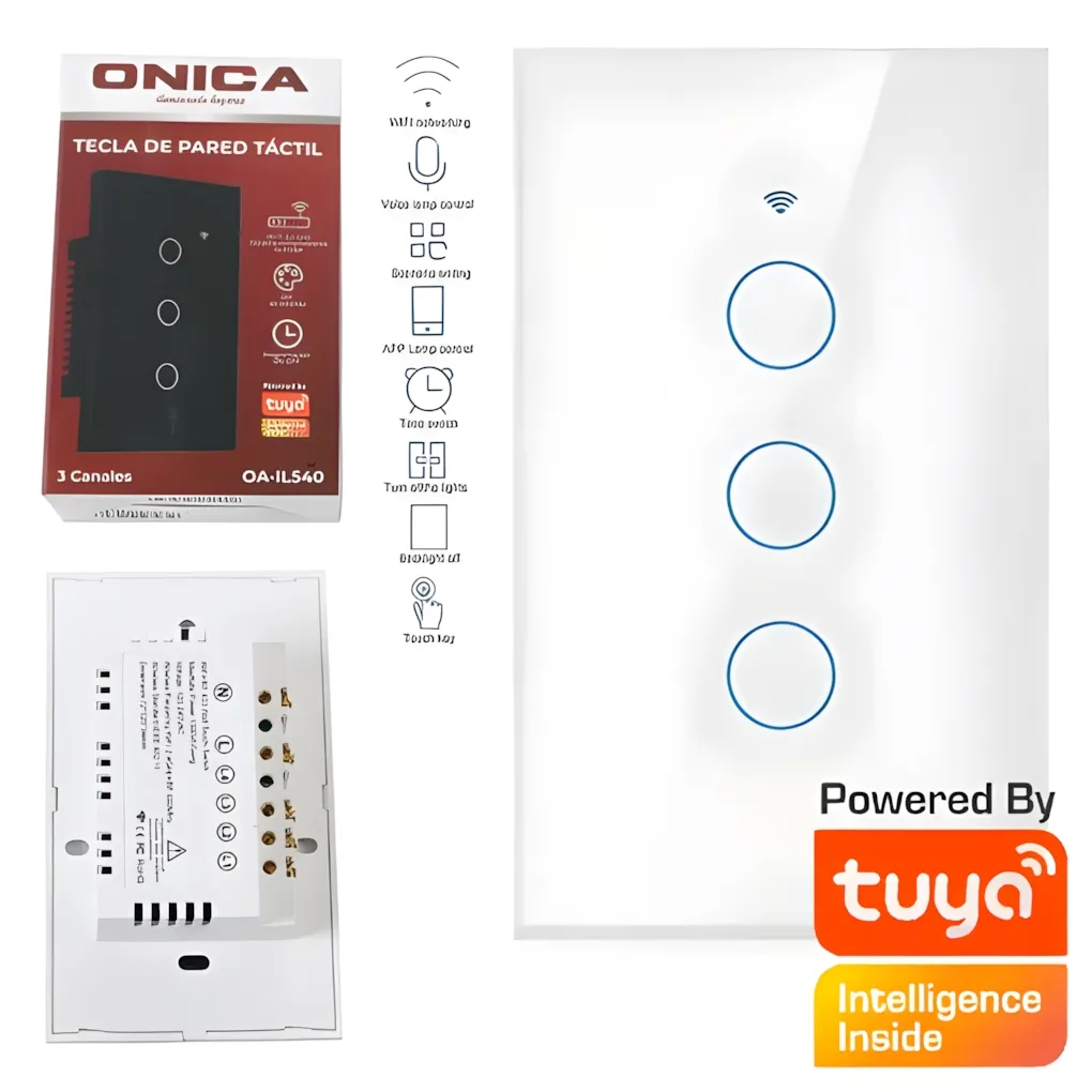 Interruptor Smart Wifi 3 Teclas Onica App Tuya