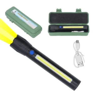 Linterna USB Estuche Verde G308
