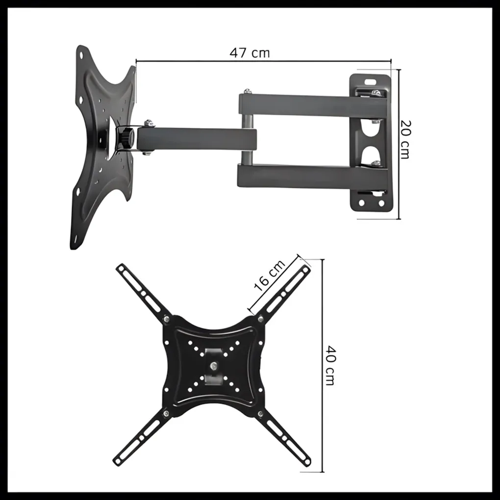 Soporte Móvil TV Onica Doble brazo 32″ a 55″ HR707