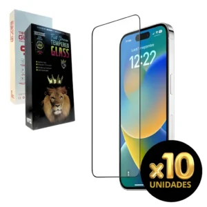 Templado Glass 9D BOX x10u Iphone Samsung Motorola