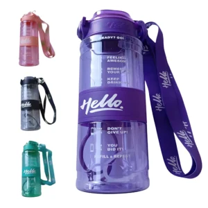 Botella Deportiva Colores 800ML HELLO