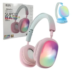 Auricular Con RGB Vincha Bluetooth B25