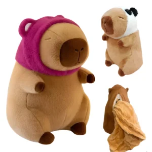 Peluche Grande CAPYBARA 40cm Con Manta